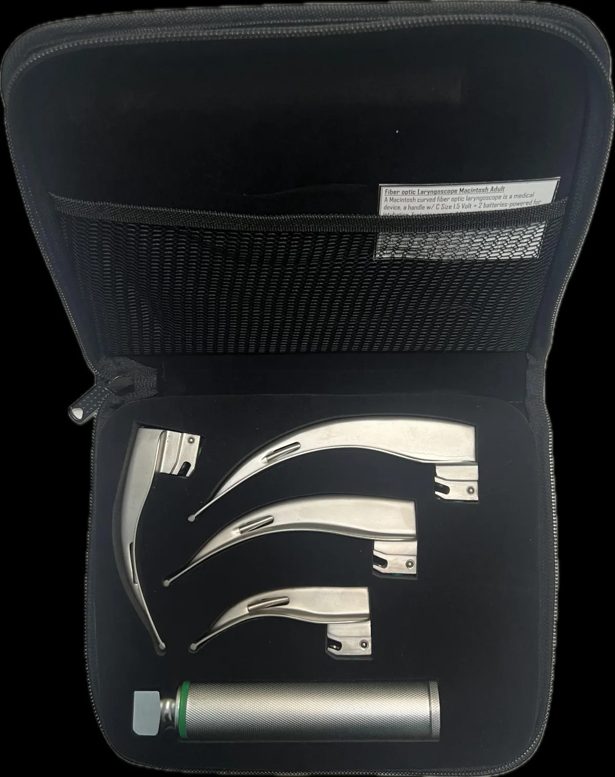 Fibre Optic Laryngoscope Set — Macintosh, Adult — ASQ Medical new medical equipment