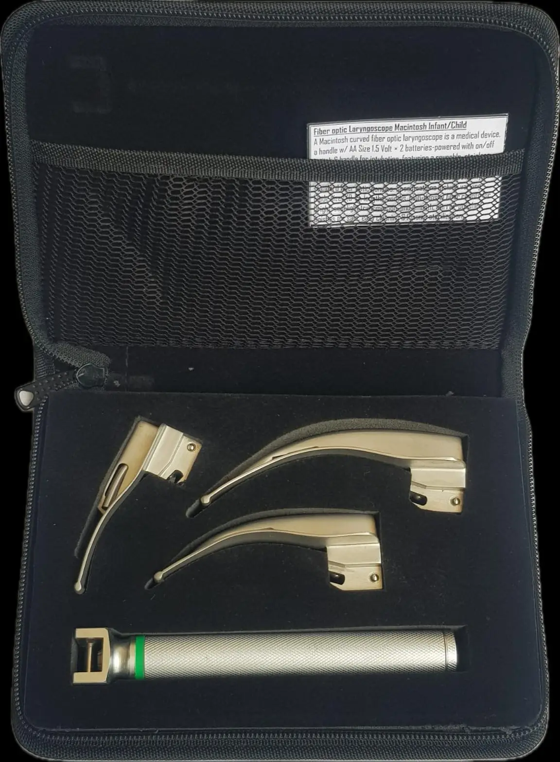 Fibre Optic Laryngoscope Set — Macintosh, Infant / Child — ASQ Medical new medical equipment