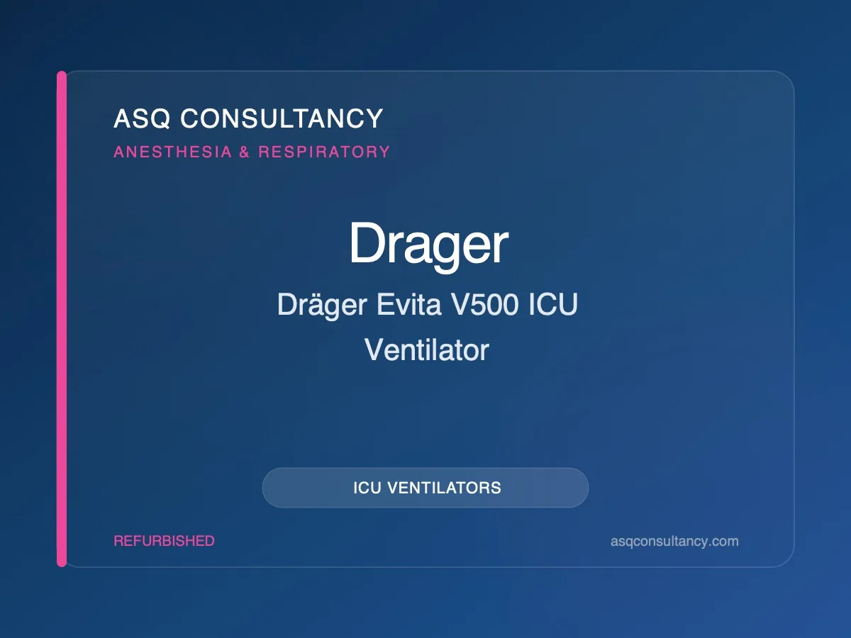 Dräger Evita V500 ICU Ventilator