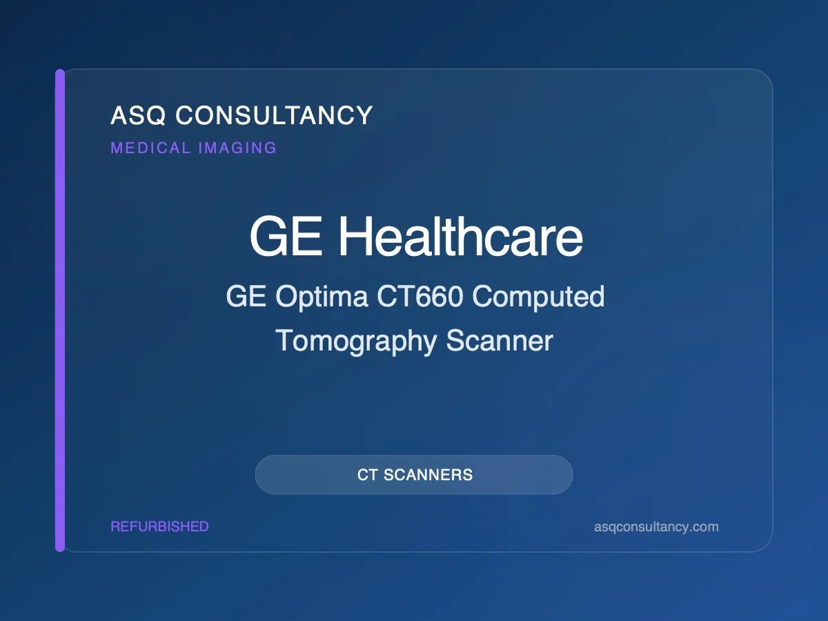 GE Optima CT660 Computed Tomography Scanner