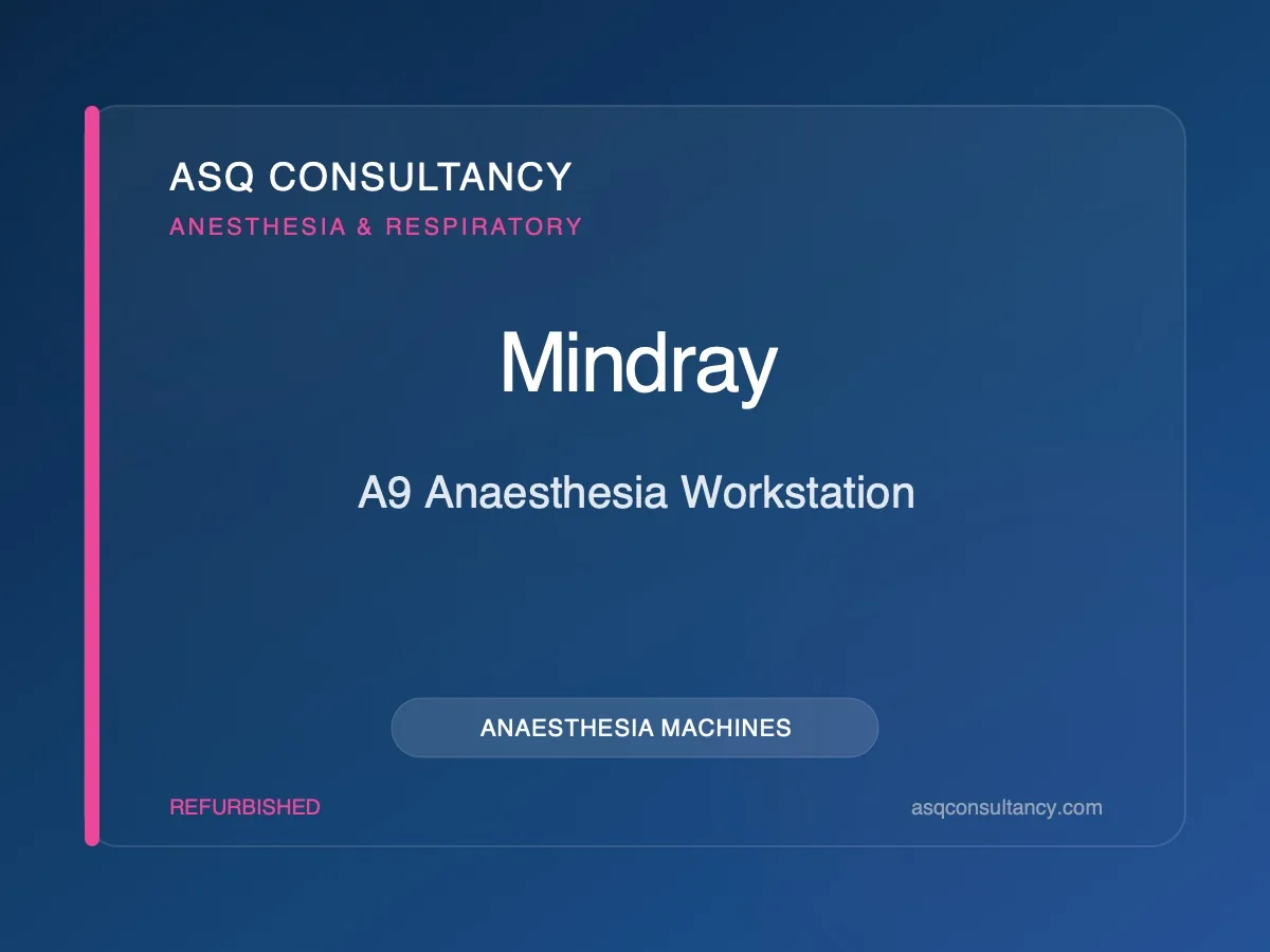 Mindray A9 Anaesthesia Workstation