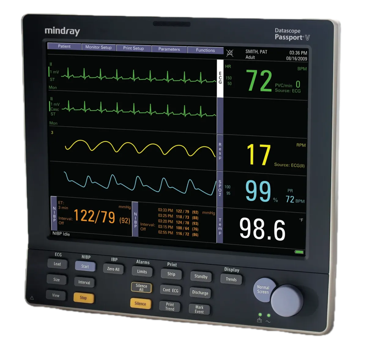 Mindray Datascope Passport V Patient Monitor